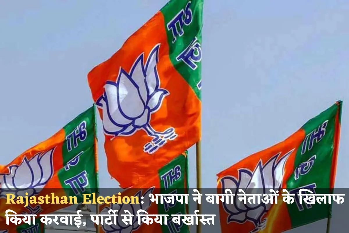 Rajasthan Election asha meena and chhote lal saini expelled from bjp